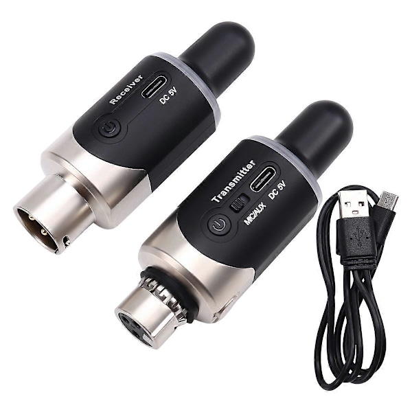 Ny U801 UHF Trådløs XLR Sender og Mottaker Mikrofon Konverter Trådløs Mikrofon for Live