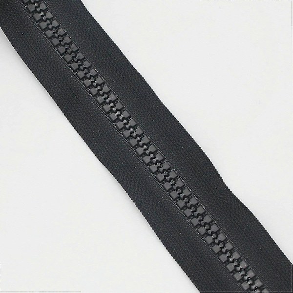 #10 Stor Plastiklynlås Metervare Bulk 5 Yards Med 10 stk. Lange Slidere Til DIY Syning Skrædderhåndværk Tasker Telte Sort (5 Yards)
