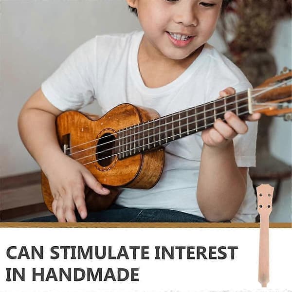 Ersättningshals för Ukulele Konsert Ukulele Luthier Delar Trägreppbräda Trä Ukulele Greppbräda Komponent