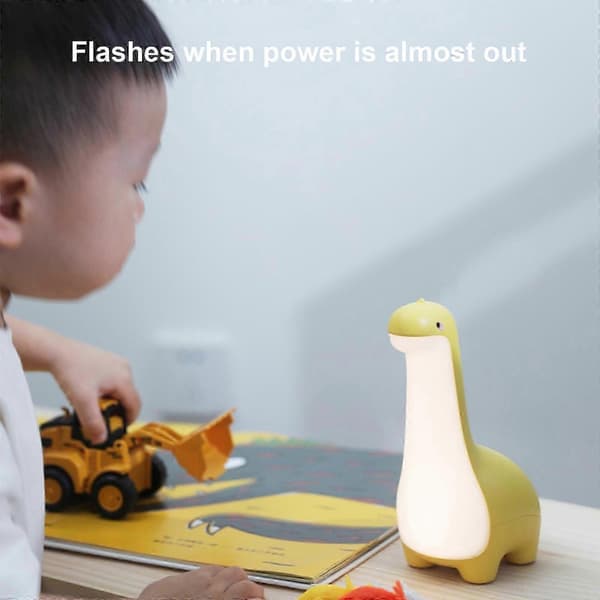 Sød dinosaur-natlampe USB LED-lampe til børn blue