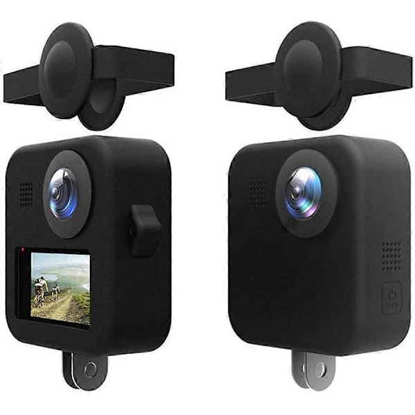 Silikone Etui til GoPro MAX Dobbelte Linsehætter Etui Beskyttelsesetui til GoPro MAX Action Kamera Ac