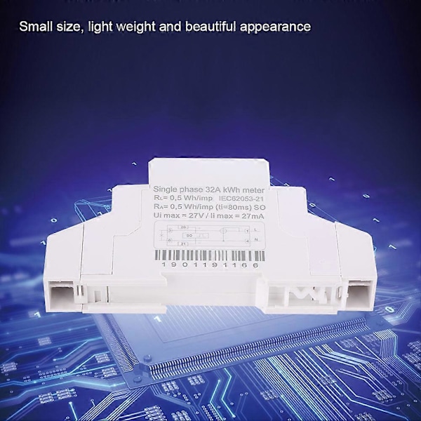 Enfase DIN-skinne Energimåler DDM18S 220V/230V