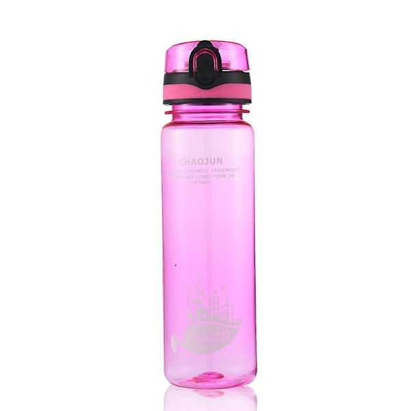 JUSCH Stor kapacitets kop, bærbar frostet transparent rumkop, stor udendørs sports vandkop kedel pink transparent 600ml(WZ2023),QINWEI-299