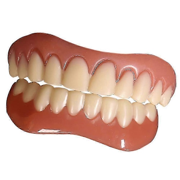 1 Sæt Snap-On Facetter Falske Tænder Øvre Og Nedre Dental Facet Protese Dækning