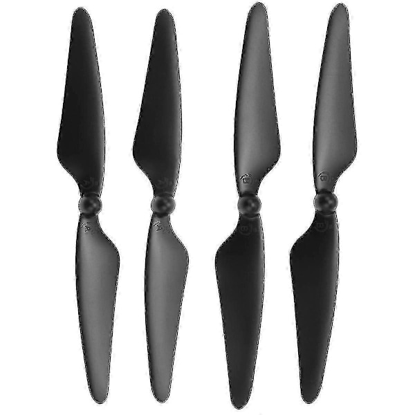 4 stk. kompatible med Hubsan H501s X4 Rc Quadcopter Propellerblade 2cw/2ccw, Sort-C8 Walkbee SZRH A-F