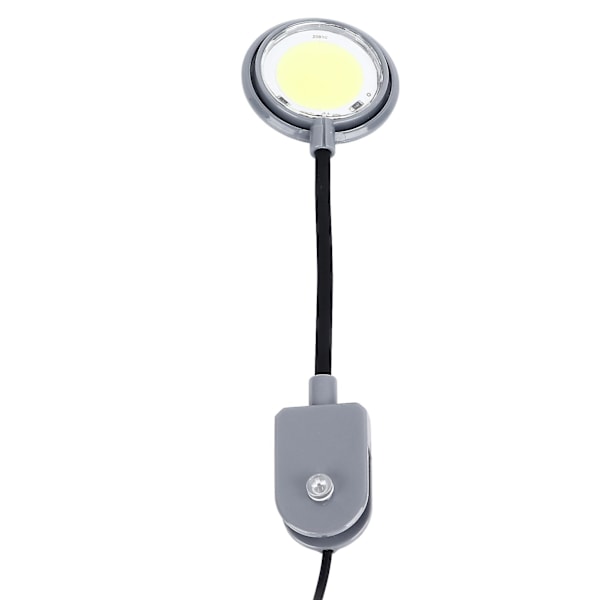 Akvarielys med klemme 5W Akvarium LED Lys 360 Graders Drejelig Stang Akvarielampe CN Stik 220V
