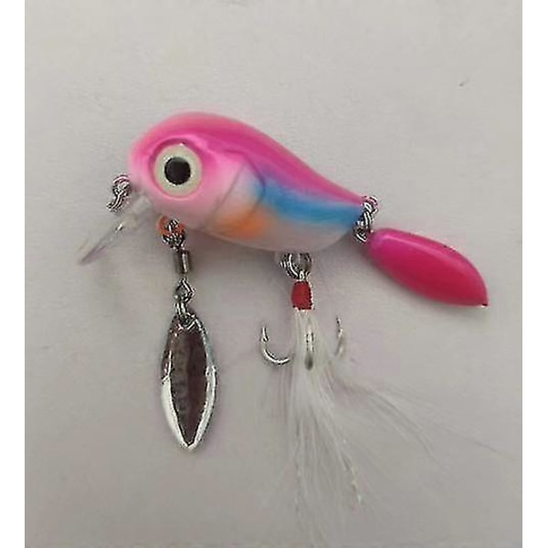 5 stk. 3,8 cm Minnow Spinnere Spinner Ske Fiske Lokkemad Grej Bas Hårdt Crankbait