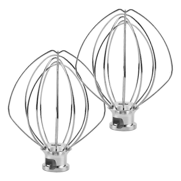 2-pak rustfri ståltrådspiskere til Kitchenaid K45WW melkageballonpisker æg