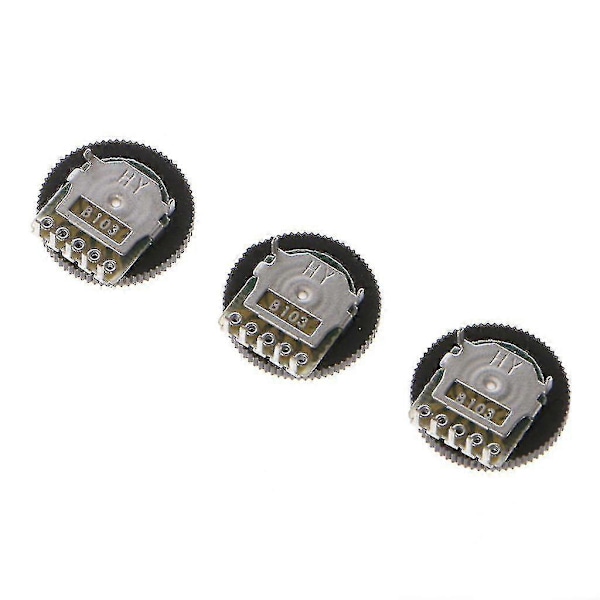 10 stk. B103 16x2mm 10k Ohm Dobbelt Drejeknap Taper Volumen Hjul Duplex Potentiometer