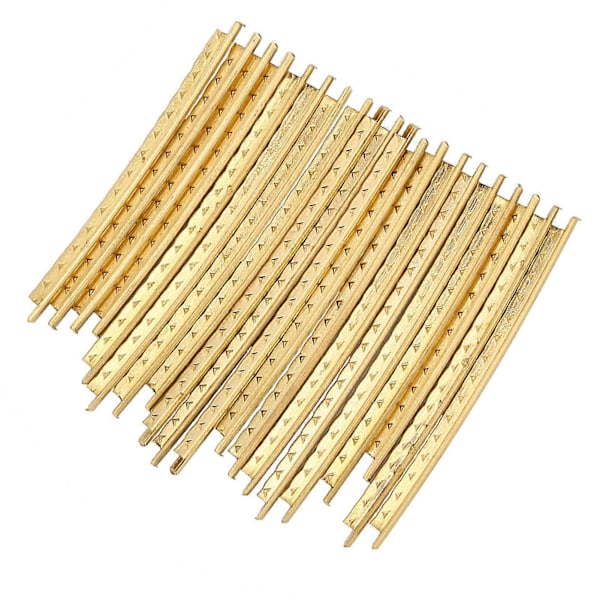 20 stk/sett 2,0 mm messing gitarbåndtrådsett reservedeler for akustiske tre gitarer