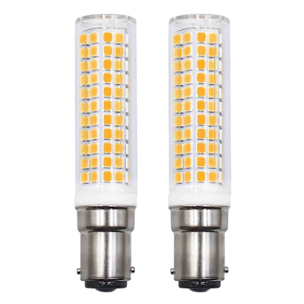 2-pack B15d LED-lampor som ersätter 75w 90w 80w Varmvitt 3000k 220v 230v 890lm 7w Vägglampa För Vardagsrum Ljuskrona Symaskin [energiklass