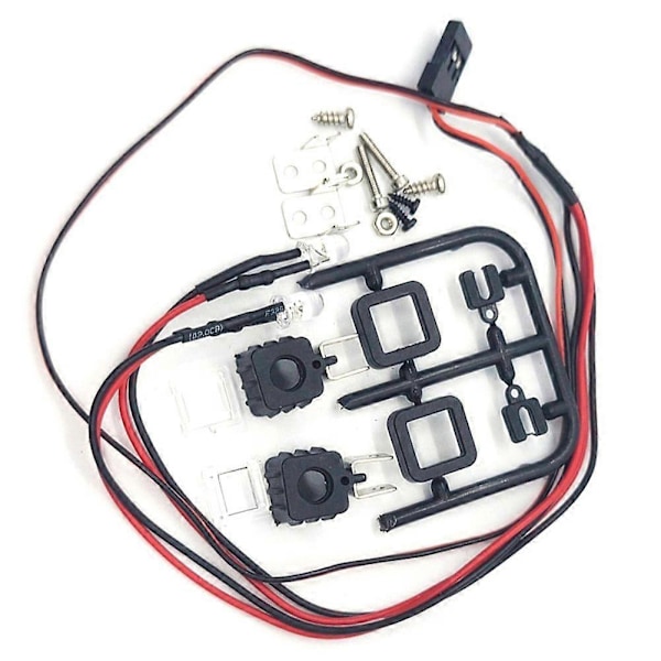 1 Setti RC-auton kattovalo tavarateline LED-kohdevalosarja SCX24 1/24 1/12 1/16 RC-autotarvikkeille Neliö