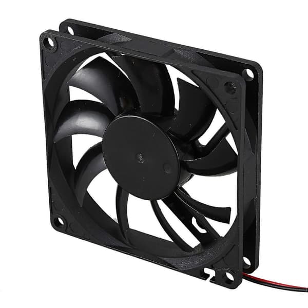 DC 12V 0.18A 2-benet stik PC Computer Kabinet Køleventilator 80x80mm