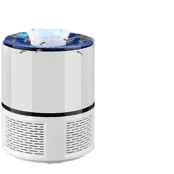 Kuusi UV-lamppua hyttysansaan USB-virtalähteellä, valkoinen