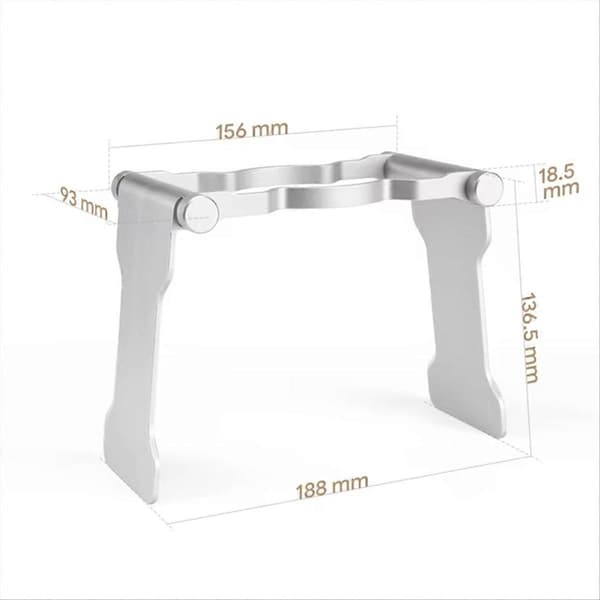Vikbar kaffedropphållare i aluminiumlegering