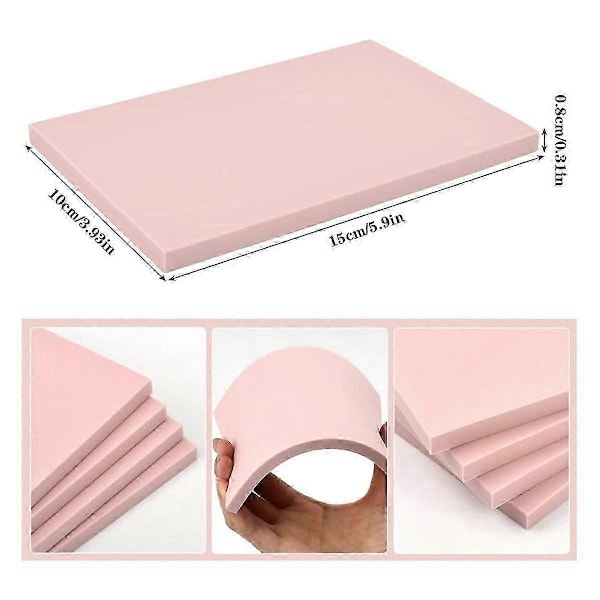 12-pack Linoleumblock för tryck med skärverktyg, gummistämpel-kit Linoleumtryck-kit för DIY