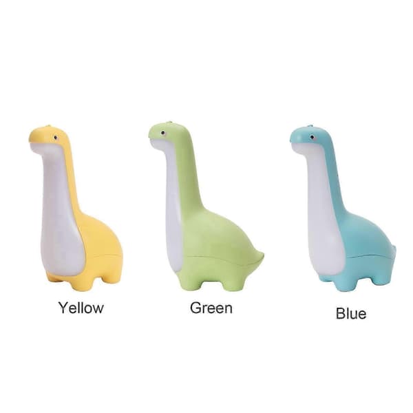 Sød dinosaur-natlampe USB LED-lampe til børn yellow