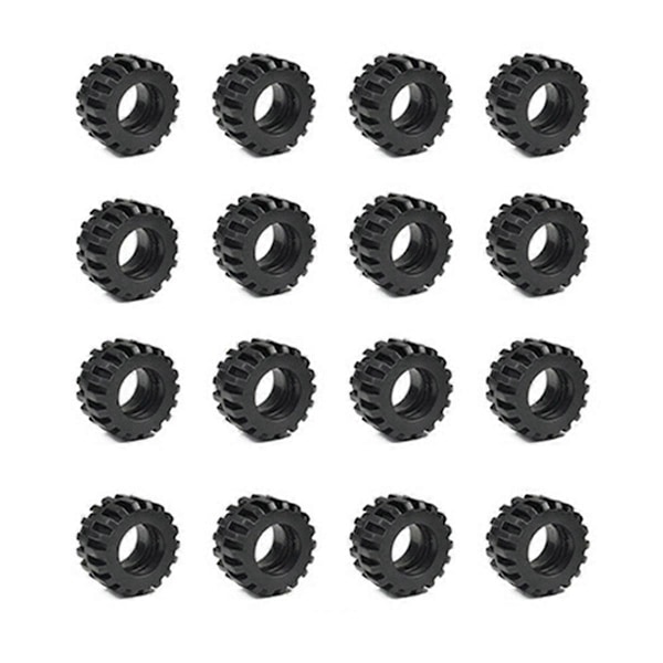 48 st Mini Hjulaxlar Paket Block Biltillbehör Däcknav Klassiska Byggklossar Barn DIY Leksaker