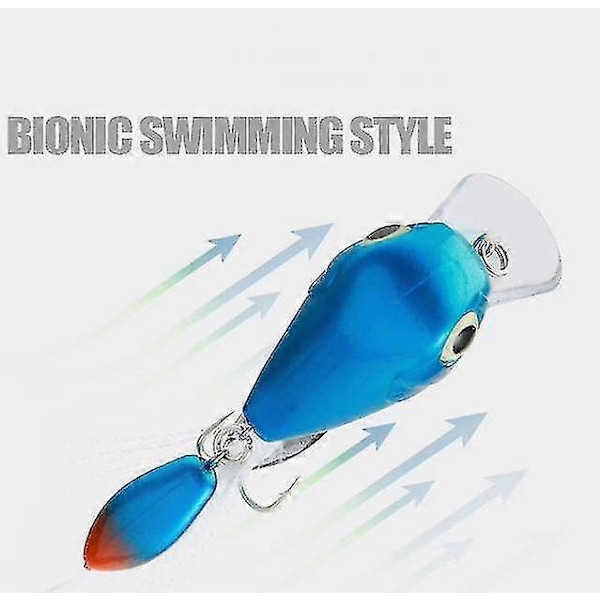 5st 3,8cm Minnow Spinnare Skeddrag Fiske Bete Utrustning Bass Hård Crankbait