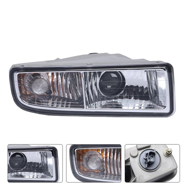 En tågelygte til forkofanger i bilstil, egnet til Lexus LX470 modeller 1998-2008, halogen kørelys. left