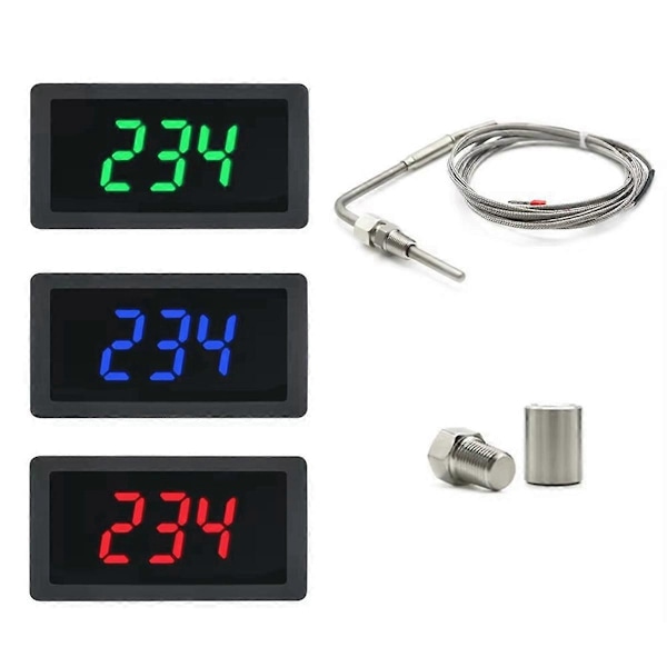 LED-mätare med EGT-sensor Temperatursensor Lödningspaket Kit C