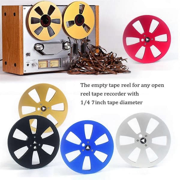 7 tommer 6 Huller 1/4 Tom Tom Spole til Spole Nav Tomme Tape Spoler A