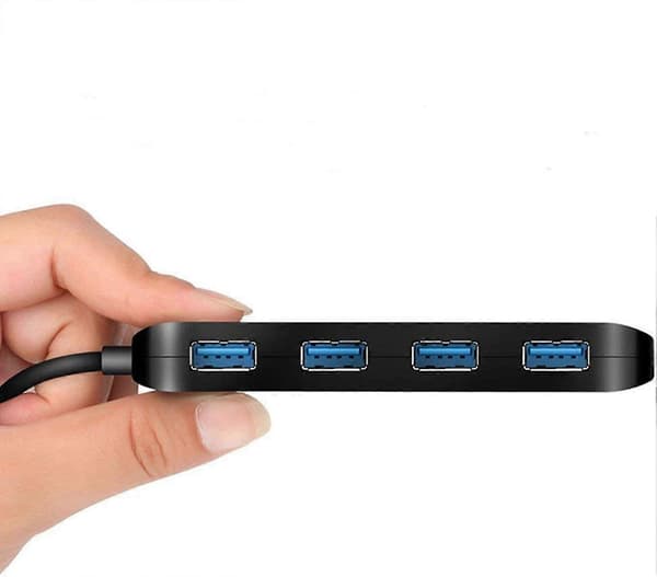 Port Usb 3.0 Hub, med kontaktindikatorlys, til Mac Pro/mini, ps4, Xps osv.