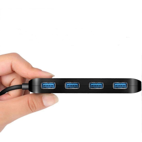 Usb 3.0 Hub med portar, med strömbrytare och indikatorlampor, för Mac Pro/mini, ps4, Xps etc