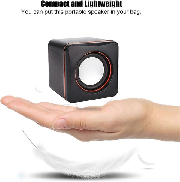 Computerhøjttalere Mini Cube USB-højttaler Stereo 3,5 mm Jack Kablet Multimediehøjttaler Computerhøjttaler Til PC Skærm Desktop Laptop PC Computer Gaming