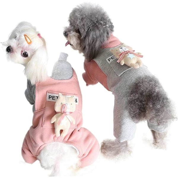 Syksyn ja talven uusi söpö karhunukke nelijalkainen lemmikkieläinten vaatetus Teddy Bichon lemmikkikoiran vaatteet Fense X-Large