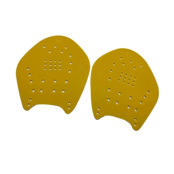 Simhandpaddlar för styrketräning Yellow L