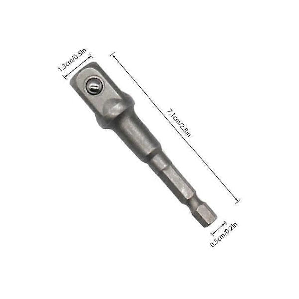 Saksjack Adapter 1/2 Tomme Krom-Vanadium Stål Adapter Nøgleværktøj Biljack Boradaptere Til Slagbor Sokkel
