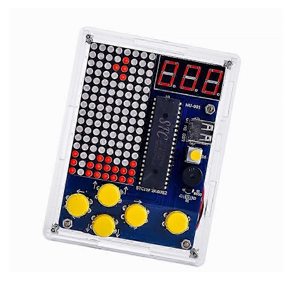 Pixel Spillkonsoll DIY 51 MCU Spillsett for Retro Klassiske Spill