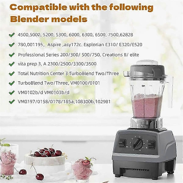 Lämplig för Vitamix 5200 Blender Kannas 1,4 liters Behållare Ersättningsdelar Passar för Vitamix C-Serien/G-Serien-FO  SHAN  RAN  WANG
