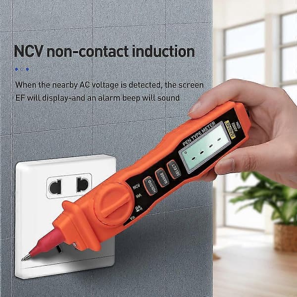 Digitalt Multimeter Trms 4000 Teller Voltmeter Ohmmeter Automatisk Tester Ncv