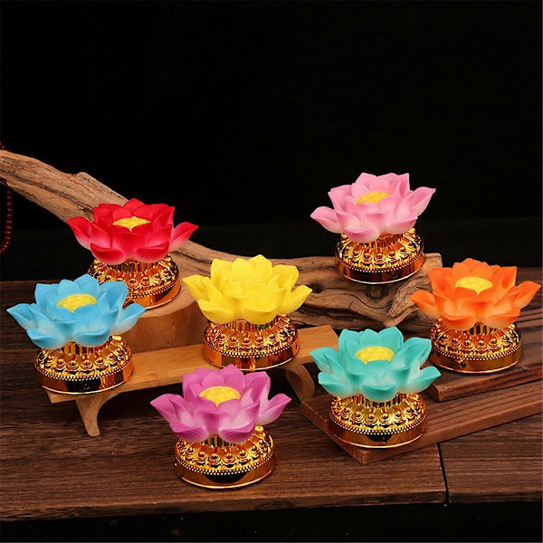 Lan Lotus Lykt Buddha's Frontlampe LED Langt Lys