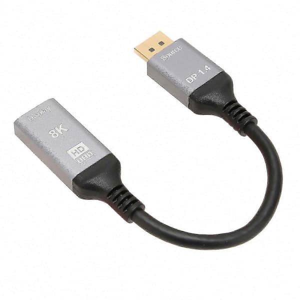8K 48Gbps HDR 3D DisplayPort 1.4 til HDMI 2.1-kabel til bærbar pc-tv-projektor