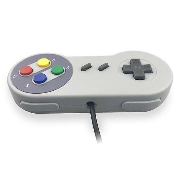2-pak trådløs controller til SNES med USB-modtager, 100 timers batteri, understøttelse af pc, Mac, Raspberry Pi