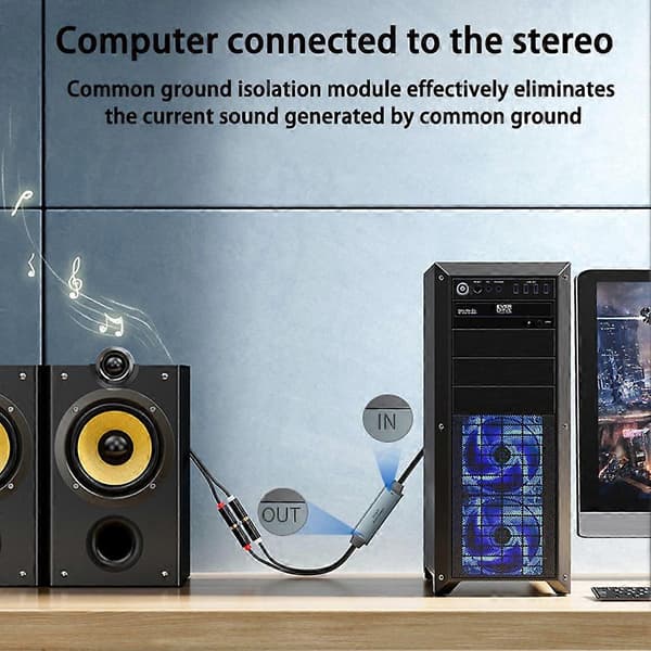 AV100C Audio Isolator Common Ground -kohinasuodatin