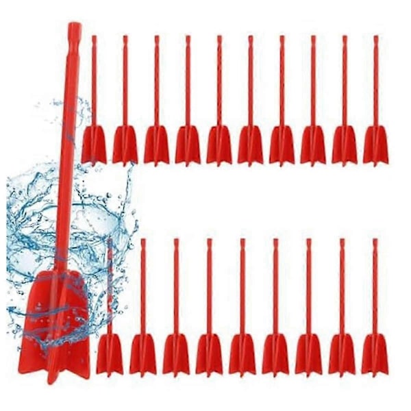 Fantastisk 20-pack Färgmixer Borrfäste, Färgomrörare för Borrmaskin, Helix Färgmixer Hartsblandare Epoxipaddlar för Blandning av Harts