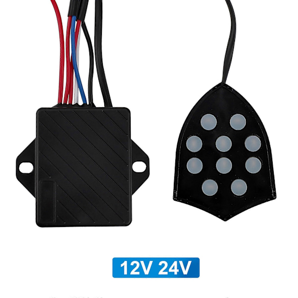 12V-24V Universal 10 Lyds Musical Elektronisk Horn Controller Regulator Monitor Bilmodificeringstilbehør