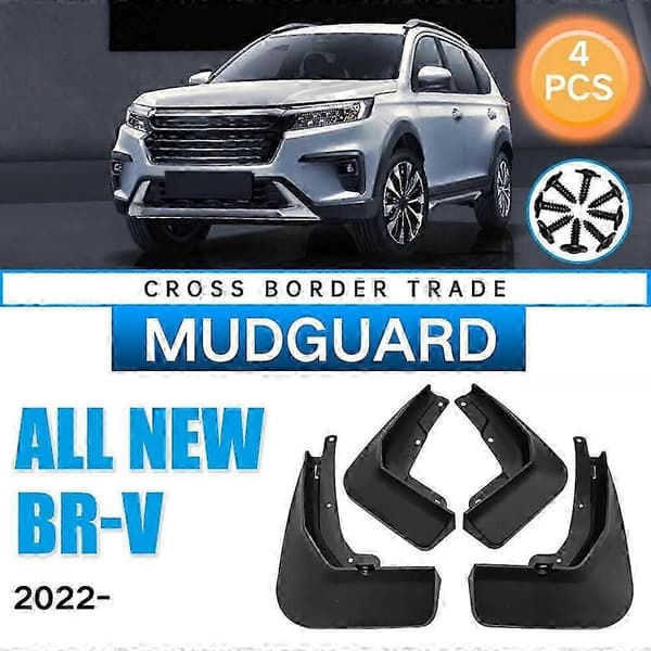 Bil Mudflaps egnet til ALLE Nye BR-V BRV 2022 Stænklapper Mud Flap Guard Splash Biltilbehør