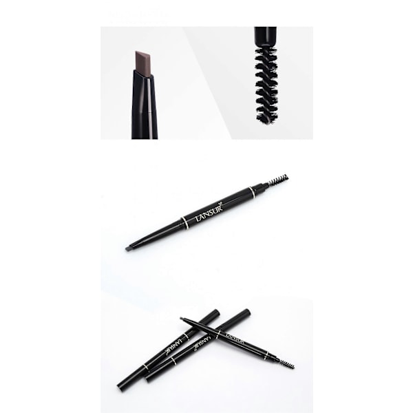 Beauty Øjenbrynspen - Universal Automatisk Brynpen Med Spoolie Børste - Perfekt Øjenbryns Makeup Former og Filler Til Kvinder Brun