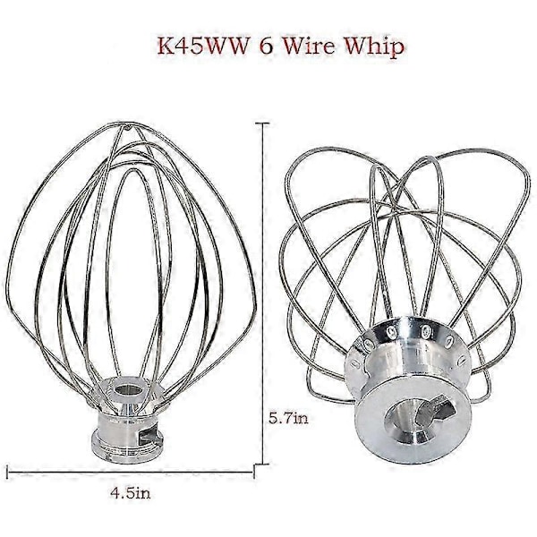 Mixer Kit egnet til KSM150 Inkluderer dejkrog, piskeris og belagt flad pisker, 3 stk. Stand Mixers reparationssæt kompatibelt