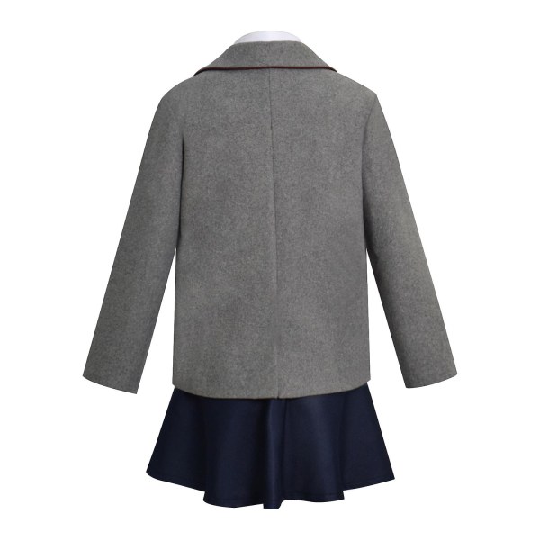 Cosdaddy Film Matilda Cosplay Kostym Barn Uniform Kjol Skjorta Kappa Slips Uniform Outfits Barn Halloween Dräkt 160CM