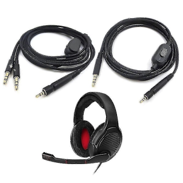 Udskiftningslydkabel Kompatibelt Med Sennheiser- Game Zero Pc 373d Gsp350