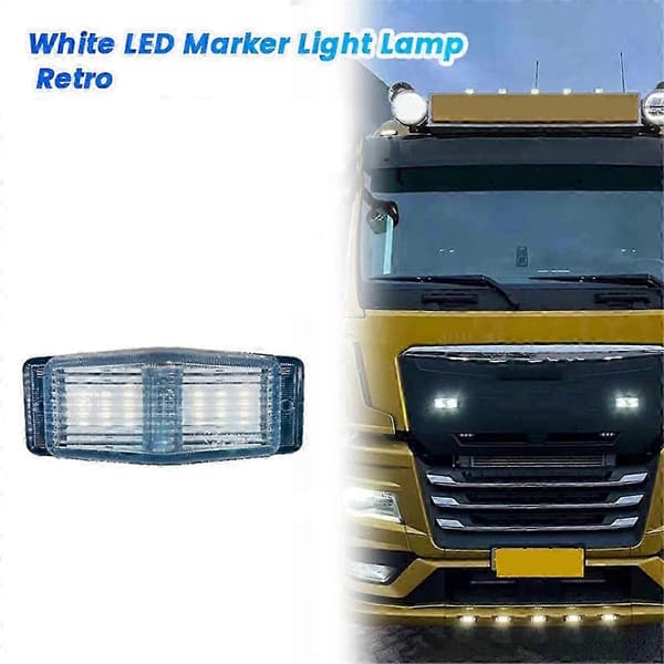 Front Grill Lys LED Markeringslampe til Man Lastbil Front Dobbelt Brænder Indikatorlys B