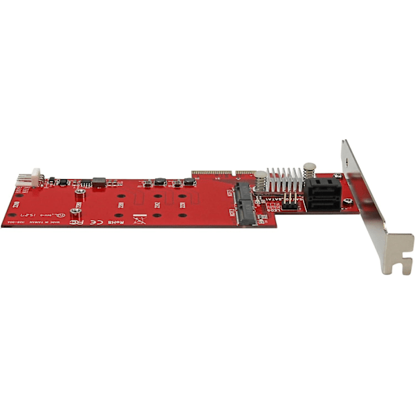 2x M.2 NGFF SSD RAID-kontrollerkort plus 2x SATA III-portar - PCIe - Tvåfacks PCI Express M.2 RAID-kort plus två SATA-portar (PEXM2SAT3422)
