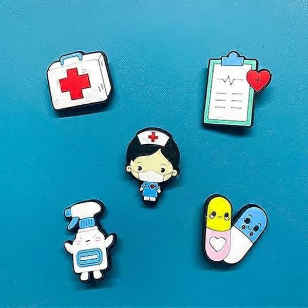 20 STK Sygeplejerske Sko Charms, Medicinske Sko Dekorationer Tilbehør til Piger Drenge Fest Favor Gaver