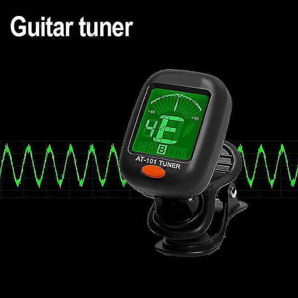 Clip-on Elektronisk Digital Guitar Tuner Til Kromatisk Violin Ukulele Picker LCD Display